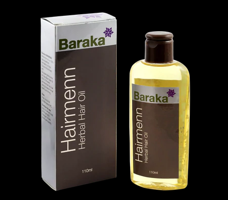 HAIR OIL AND HAIR CREAM TONIC CASTER OIL  - BARAKA Hair oil  HAIRMENN Herbal 110ml