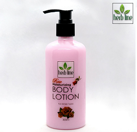 BODY LOTION - HerbLine Body Lotion  Rose Moisturzing 300ml