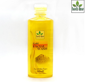 FACE WASH / FACIAL WASH - HerbLine Face Wash Gold 100ml