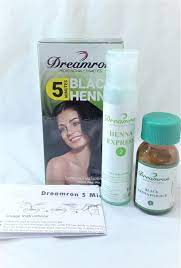 HAIR OIL AND HAIR CREAM TONIC CASTER OIL  - DREAMROM BLACK HENNA POWDER AND LIQUID 10ML