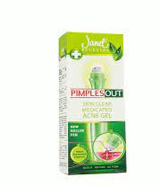 CLEANSER , TONER, PACK  & SCRUB Mask  - JANET PIMPLE OUT SKIN GEL ROLLER PEN 15ML