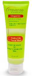 FACE WASH / FACIAL WASH - PREVENSE  FACE WASH STRAWBERRY ALOE 120ML