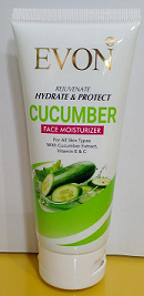 FACE CREAM DAY CREAM NIGHT CREAM  - EVON MOISTURIZER CREAM CUCUMBER  100ML