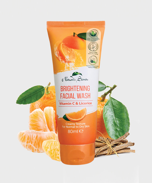 FACE WASH / FACIAL WASH - NATURE SECRETS FACE WASH BRIGHTENING 80ML