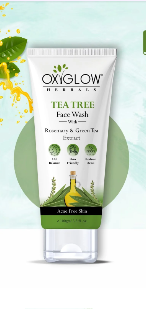 FACE WASH / FACIAL WASH - OXYGLOW FACE WASH TEA TREE 100ML