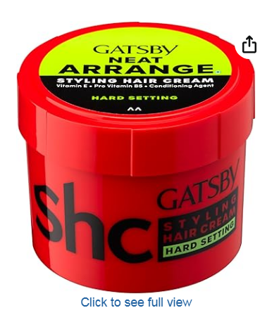 HAIR OIL AND HAIR CREAM TONIC CASTER OIL  - GATSBY HAIR CREAM HARD SETTING 250G